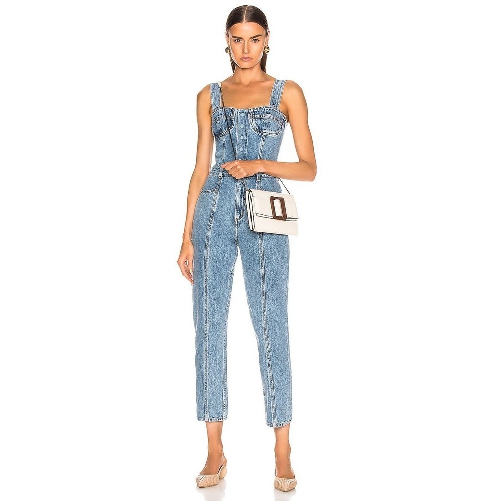 AGOLDE Ingrid Denim Jumpsuit Size 29 Vintage Inspired‎ 80s 90s 6 M Medium - Picture 9 of 9